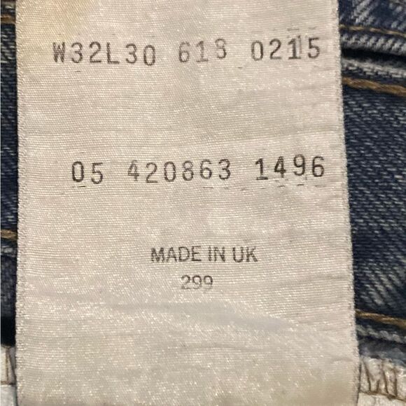 Vintage Levi’s 618 02 Orange Tab Blue Fade Denim High Rise Jeans Shorts - Picture 6 of 7